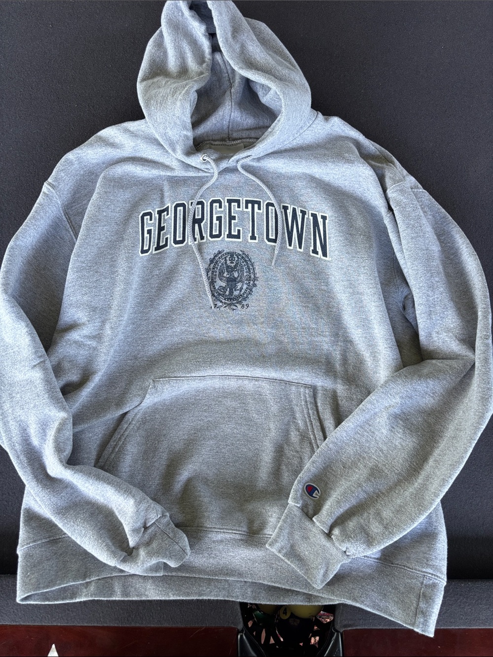 Champion Heather Gray Georgetown Pullover Hoodie